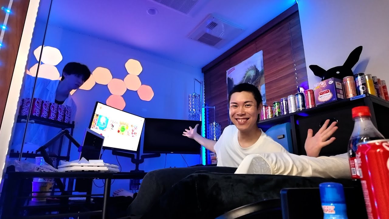 【ニート部屋】はじめしゃちょーから夢のゲーミングベット貰いました【ニートVlog】
