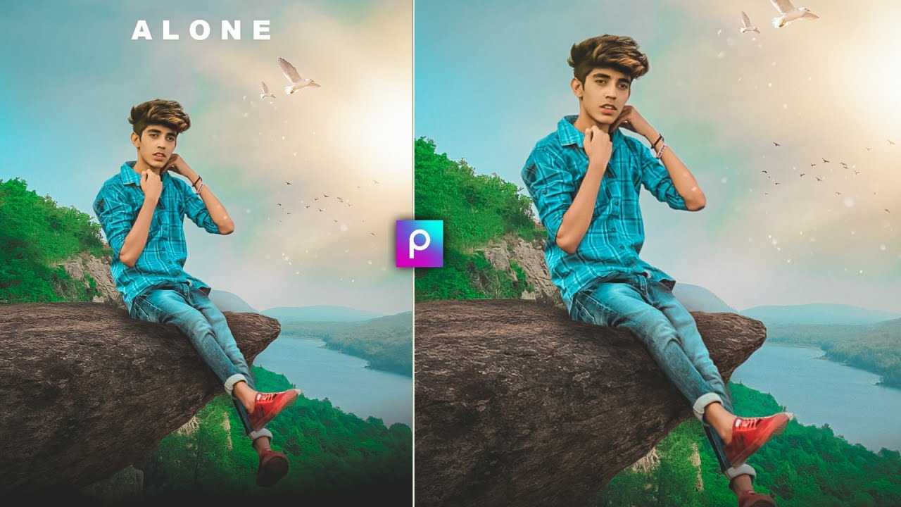 Alone Boy Photo Editing || Picsart Alone Boy Photo Editing || Picsart Photo Editing