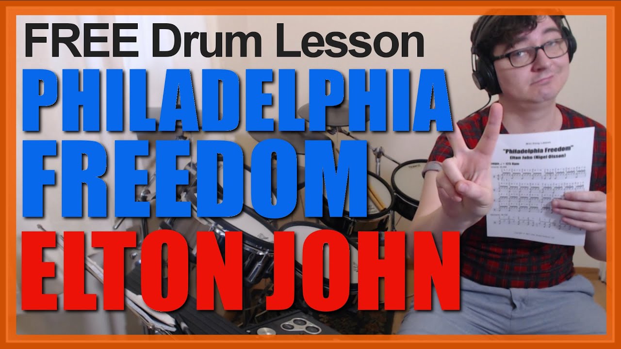 ★ Philadelphia Freedom (Elton John) ★ FREE Video Drum Lesson | How To Play SONG (Nigel Ollson)