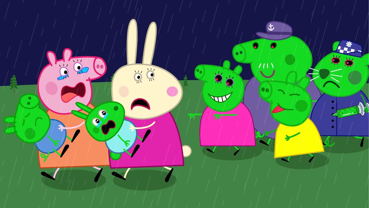 OH NO! They Are Zombies! Peppa Pig vs Zombies at the City | Peppa Pig Funny Animation