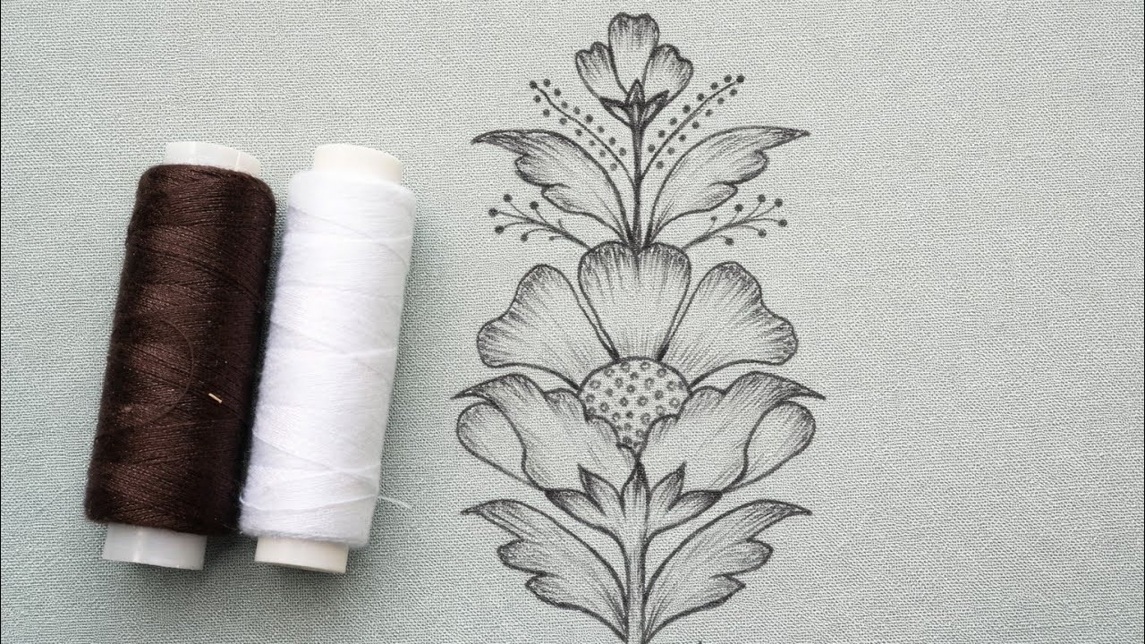 Beautiful Hand Embroidery Design 🌸 | Easy Embroidery Tutorial for Beginners #embroidery #flowers 
