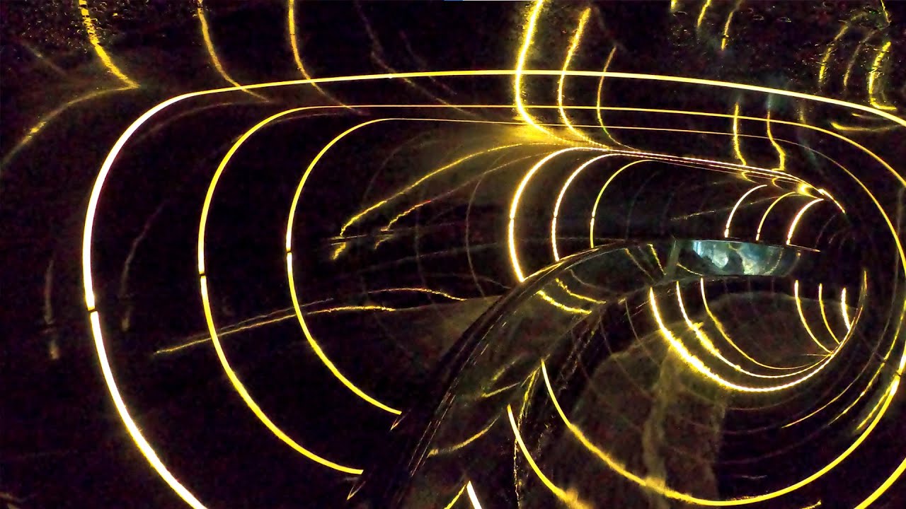 Futuristic LED Water Slides in Luxembourg | Réidener Schwemm - All Slides