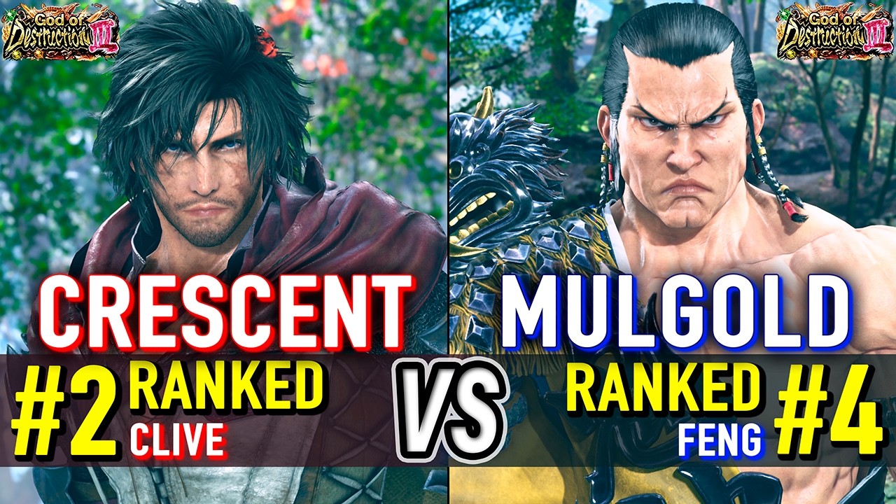 T8 🔥 CRESCENT (#2 Ranked Clive) vs MULGOLD (#4 Ranked Feng) 🔥 Tekken 8 High Level Gameplay