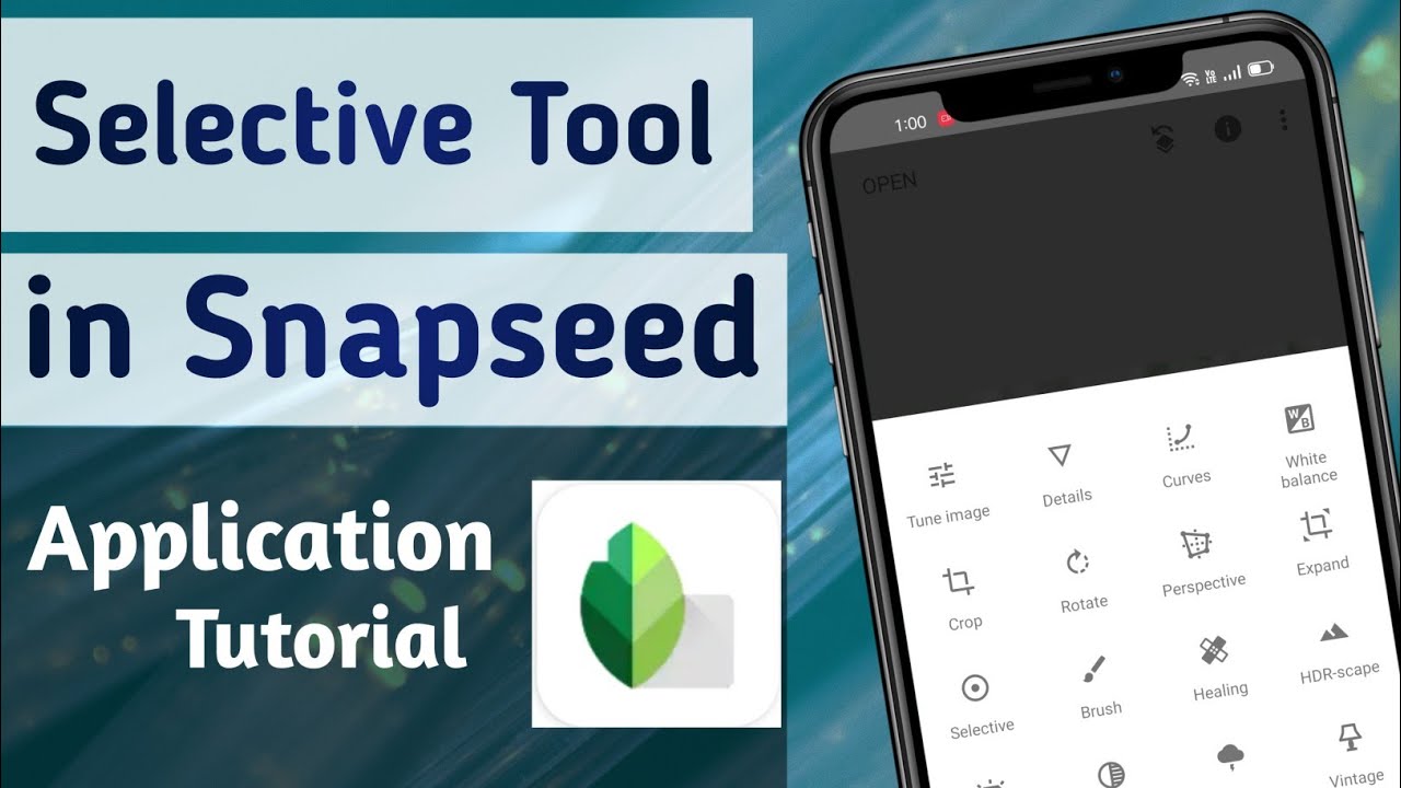 How to use Selective Tool on Snapseed App