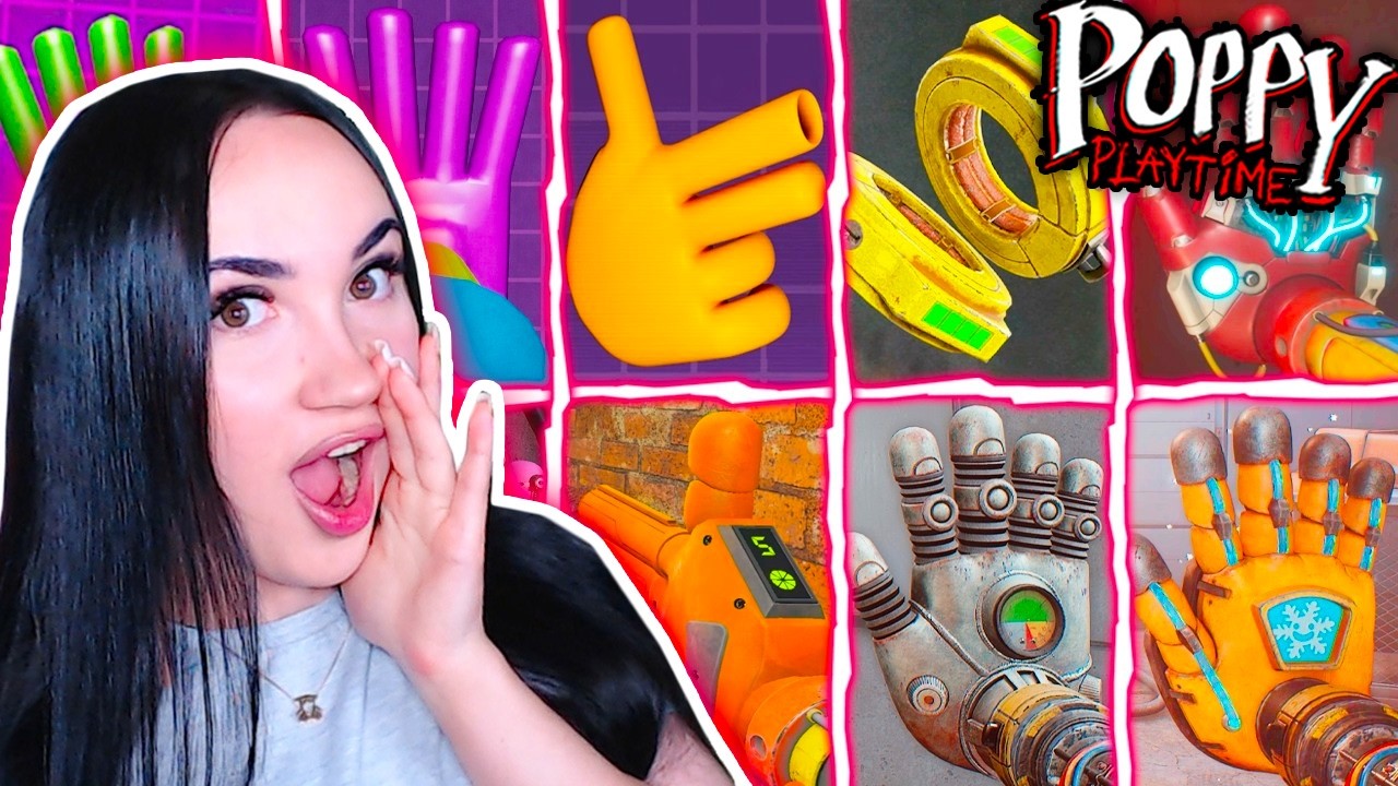 🖐ВСЕ ЦВЕТНЫЕ РУКИ И МЕХАНИКИ во ВСЕХ ЧАСТЯХ ПОППИ ПЛЕЙТАЙМ 1-5 ➤ Poppy Playtime