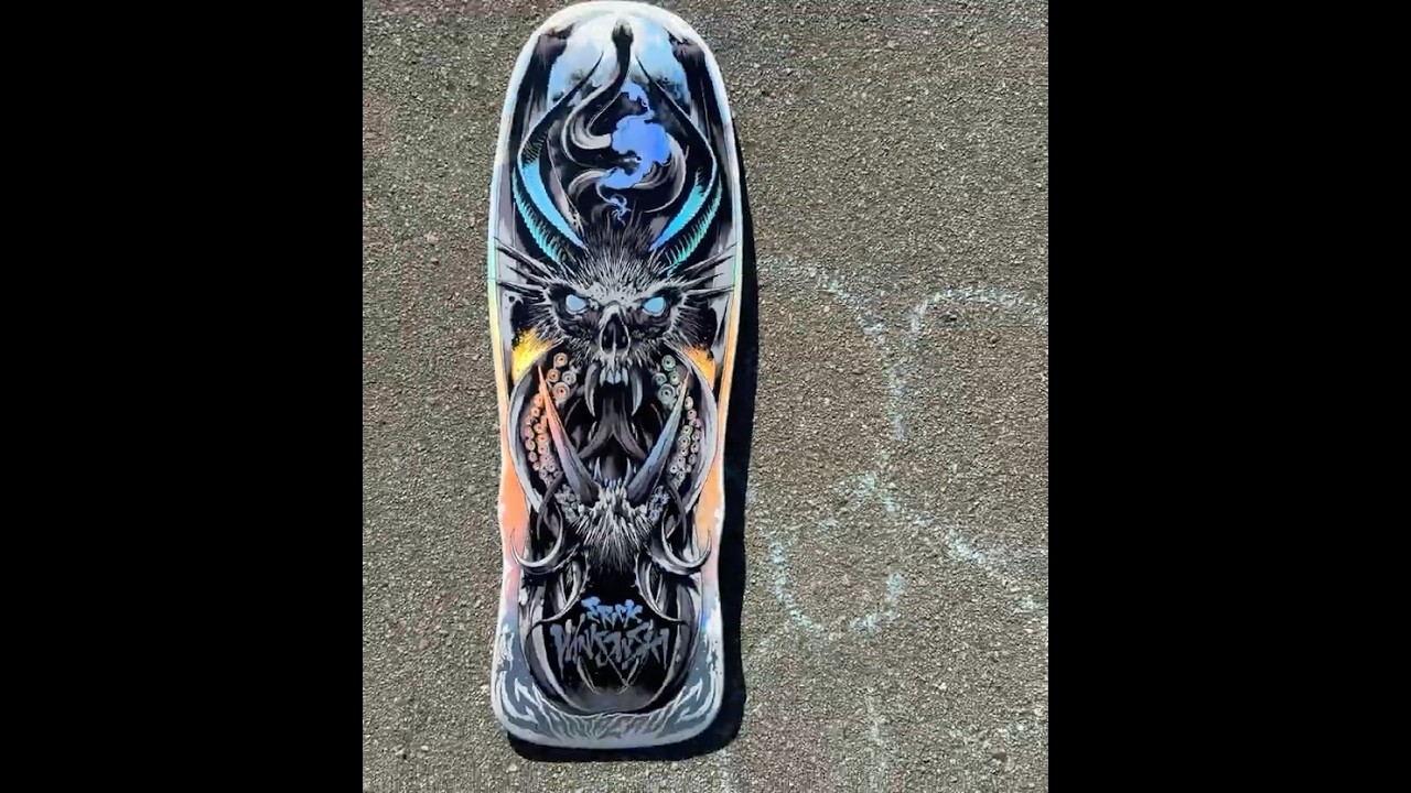 Wheels Wells!? 👀 on Winkowski's New  Primordial Shaped Deck 10.35in x 30.54in@SantaCruzSkateboards