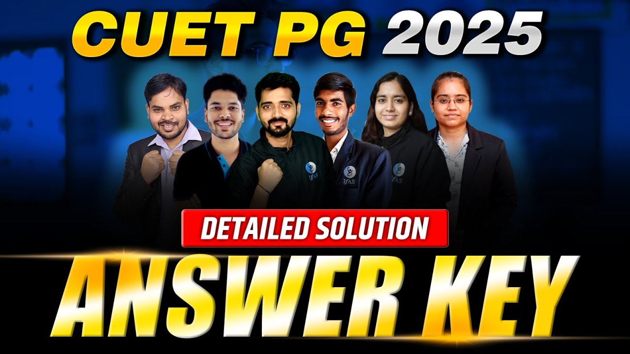 CUET PG Chemistry Answer Key 2025 🔥 Question Paper Solution LIVE!