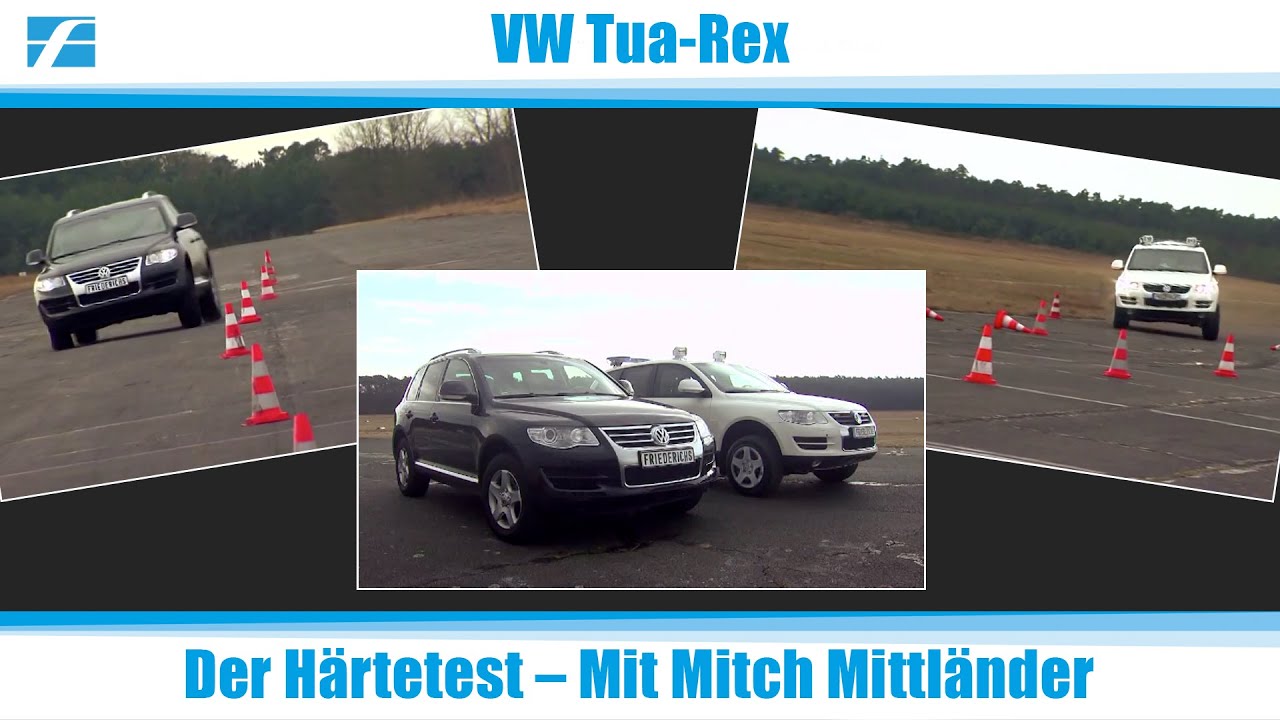 Gepanzerter VW Touareg vs. Nicht gepanzert &ndash; Der 4 Tonnen Carl Friederichs VW Tua-Rex im H&auml;rtetest
