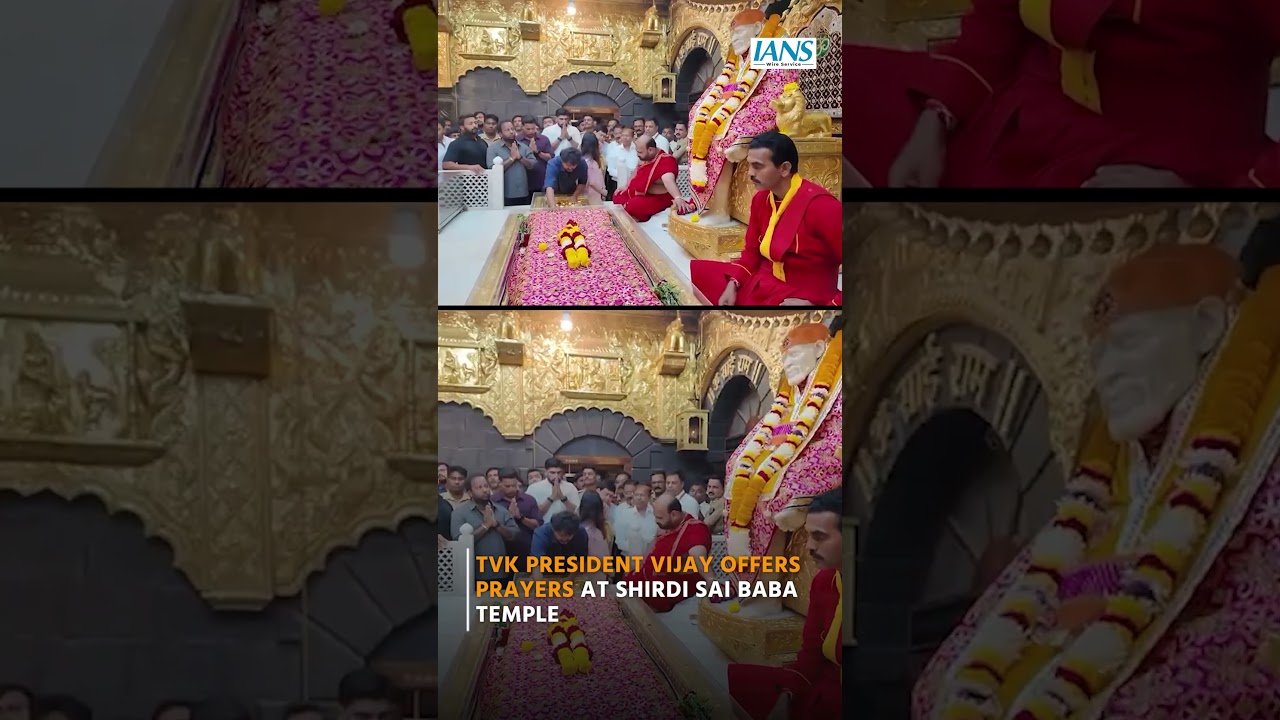 TVK President Vijay Offers Prayers at Shirdi Sai Baba Temple