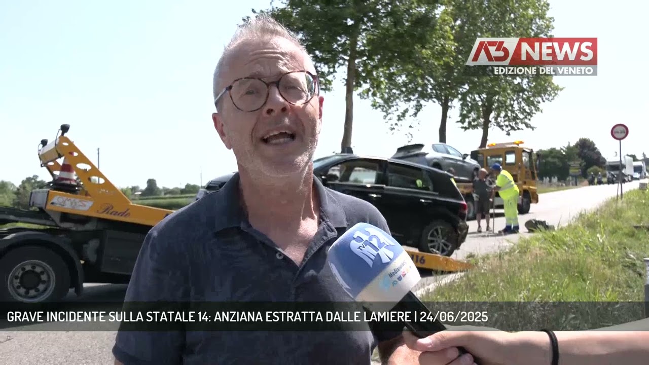 GRAVE INCIDENTE SULLA STATALE 14: ANZIANA ESTRATTA DALLE LAMIERE | 24/06/2025