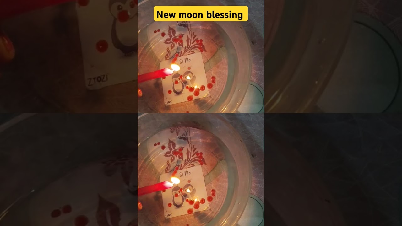 New moon blessing #tarot #soulmate #love #twinflame #youtubeshorts #candlewaxcurrentfeelings