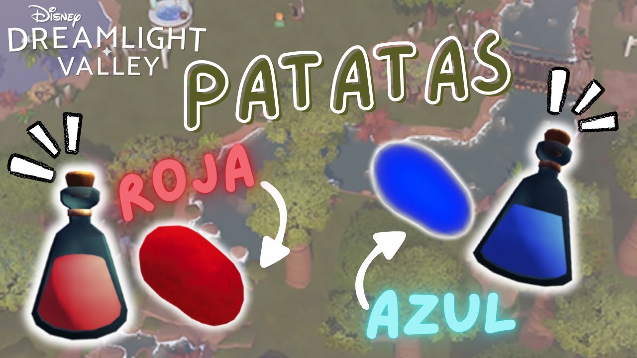 GUIA MISION PATATA ROJA Y AZUL - DISNEY DREAMLIGHT VALLEY