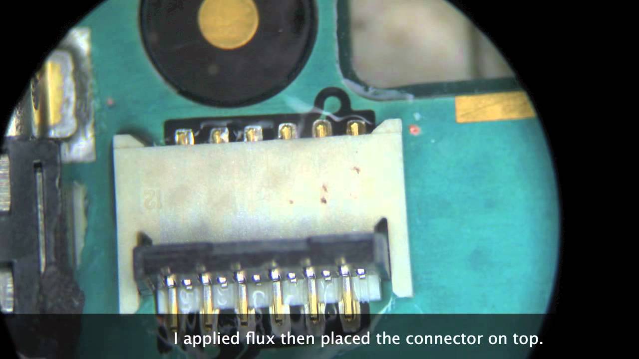 How to repair iphone 3GS/3G Number 3 FPC connector (replacement)