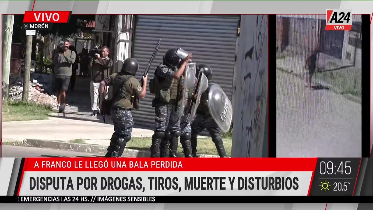 🚨 GUERRA CAMPAL EN MORÓN ENTRE VECINOS Y LA POLICÍA POR LA MUERTE DE UN JOVEN