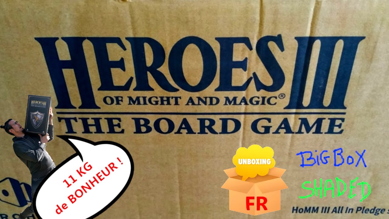 Heroes Of Might and Magic 3 : Unboxing BIGBOX shaded [Français/French] !