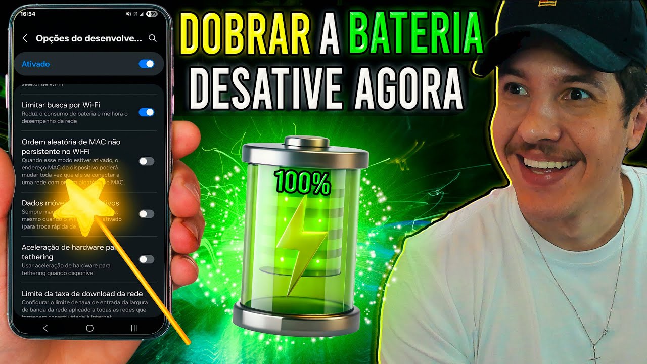 8 DICAS para a BATERIA do ANDROID durar o DOBRO DO TEMPO - Desligue ISSO!