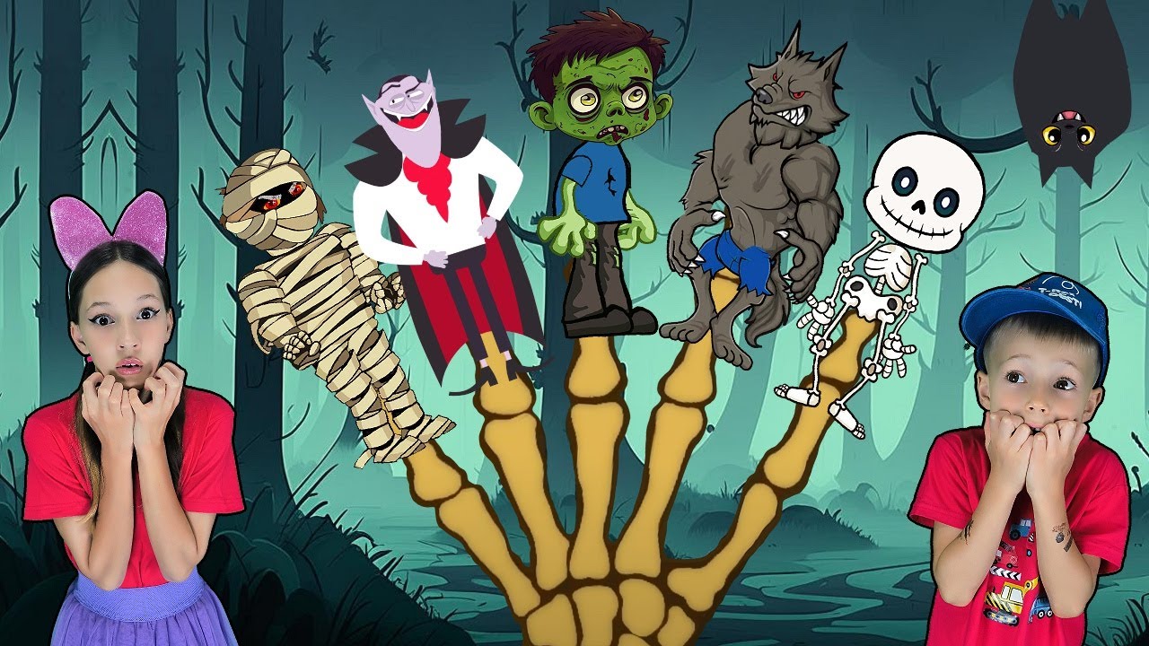Zombie Finger Family | Kids Halloween Song #zombiefingerfamily #zombiesong #kidshalloween