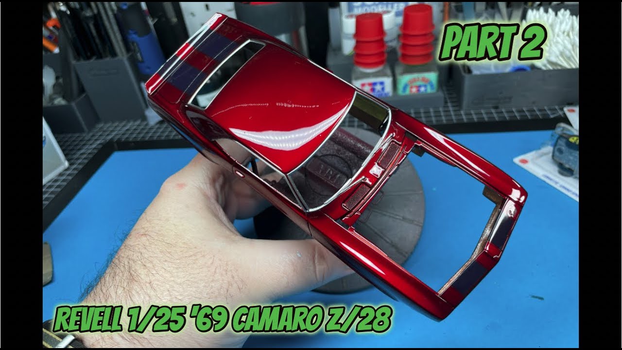 Часть 2 — Видео сборки Revell Camaro Z-28 в масштабе 1/25
