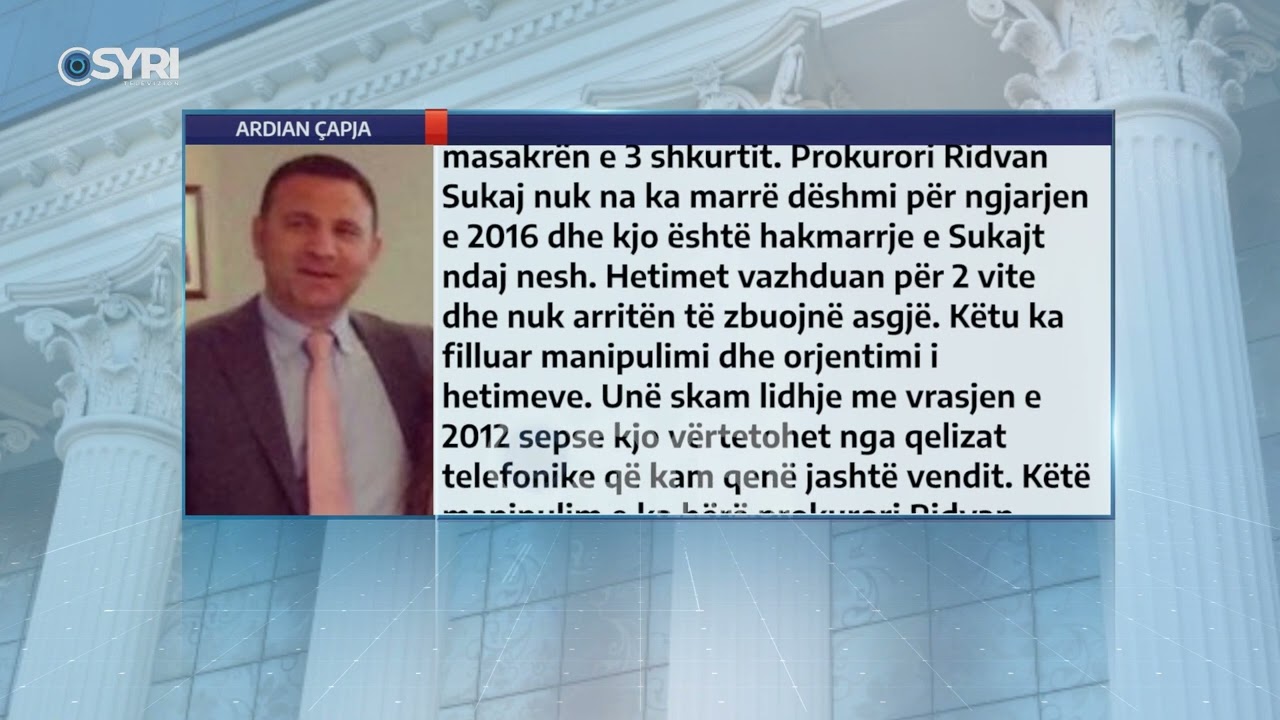 Dëshmia e fortë e Ardian Çapjas në Gjykatë: Prokuroria fshiu përgjimet e Taulantit