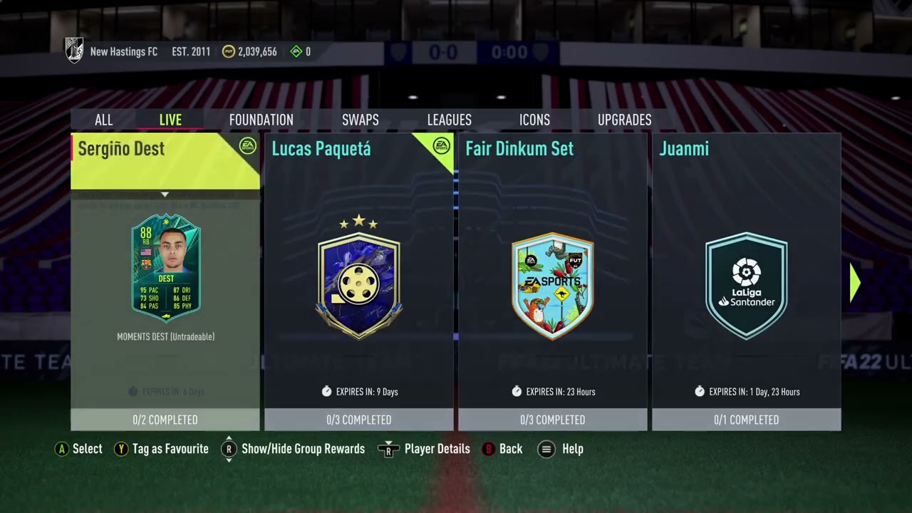 88 Dest Moments SBC FIFA 22