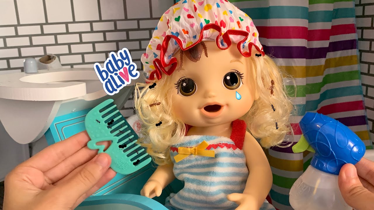 Baby alive doll gets head lice ! 😰