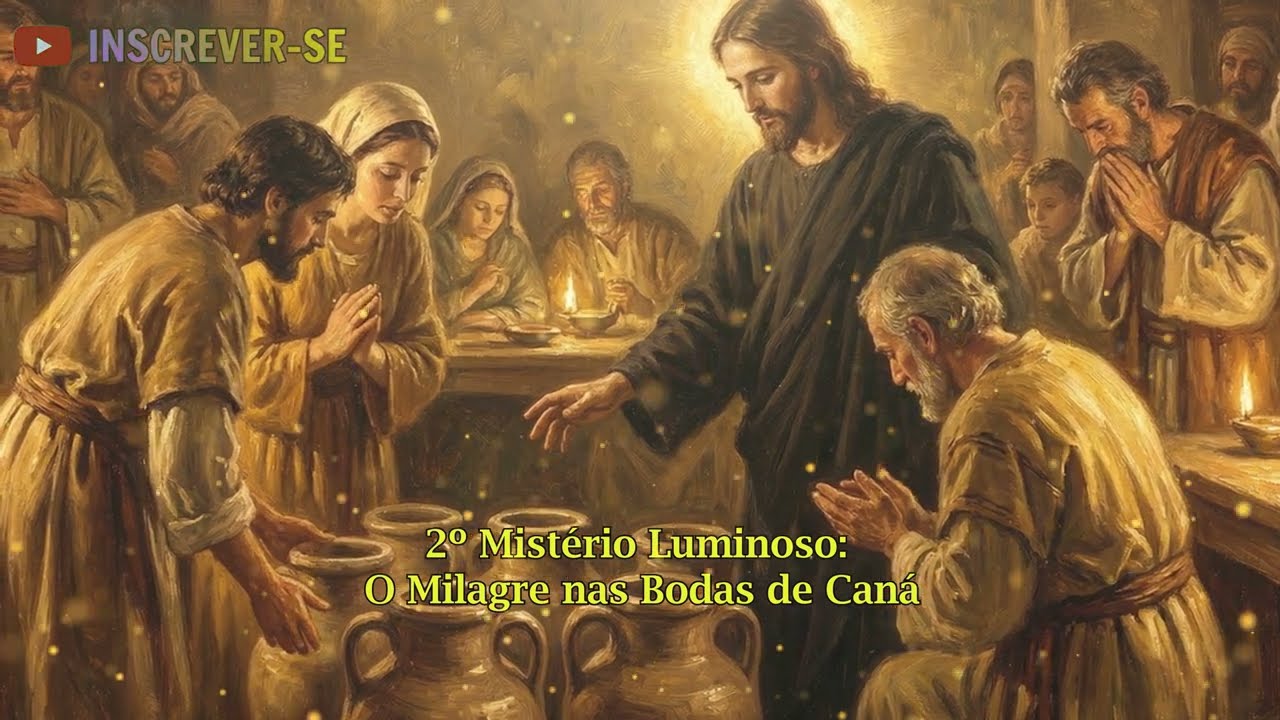 TERÇO DE HOJE - 12/03/2026 - QUINTA-FEIRA: MISTÉRIOS LUMINOSOS - 04 HORAS