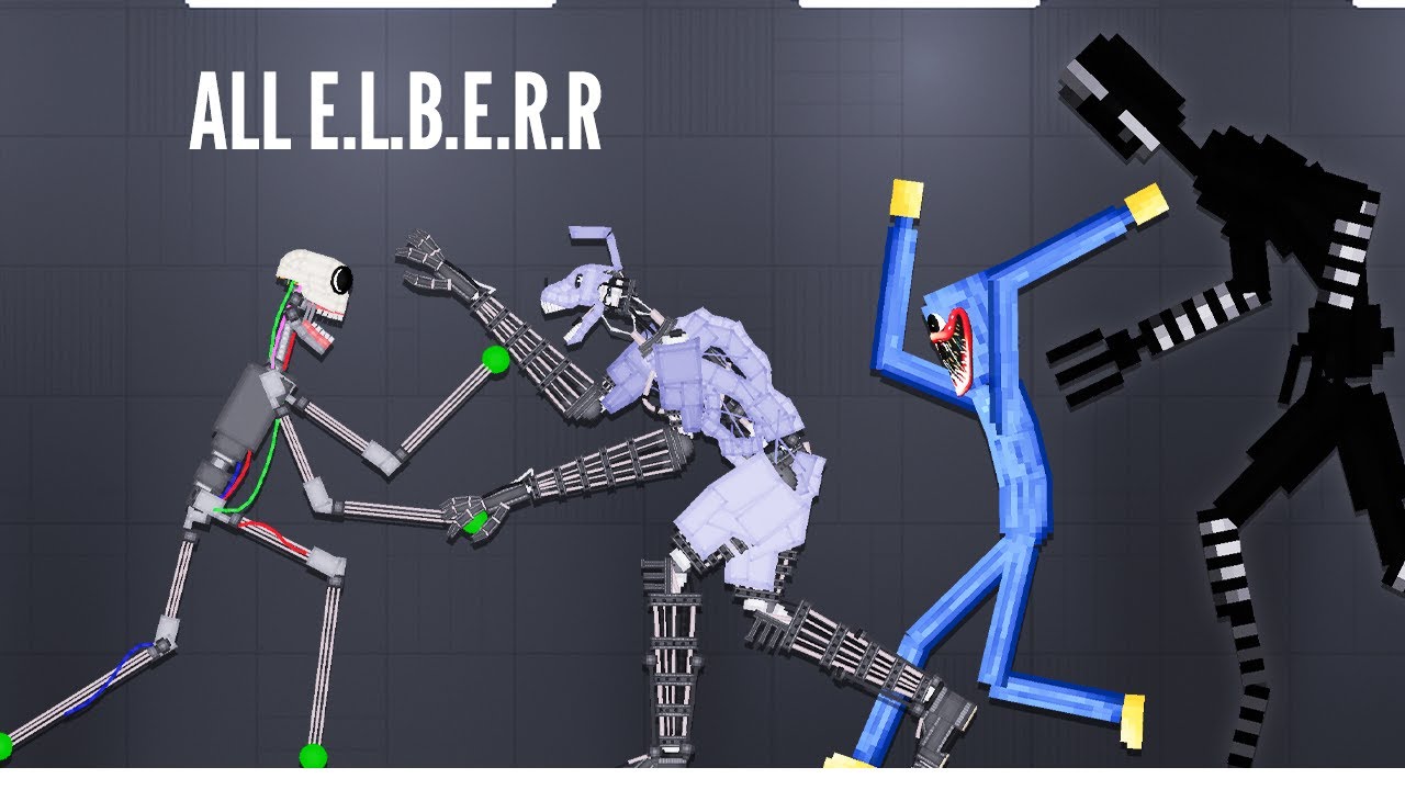 All E.L.B.E.R.R the robot VS Compilation | People Playground