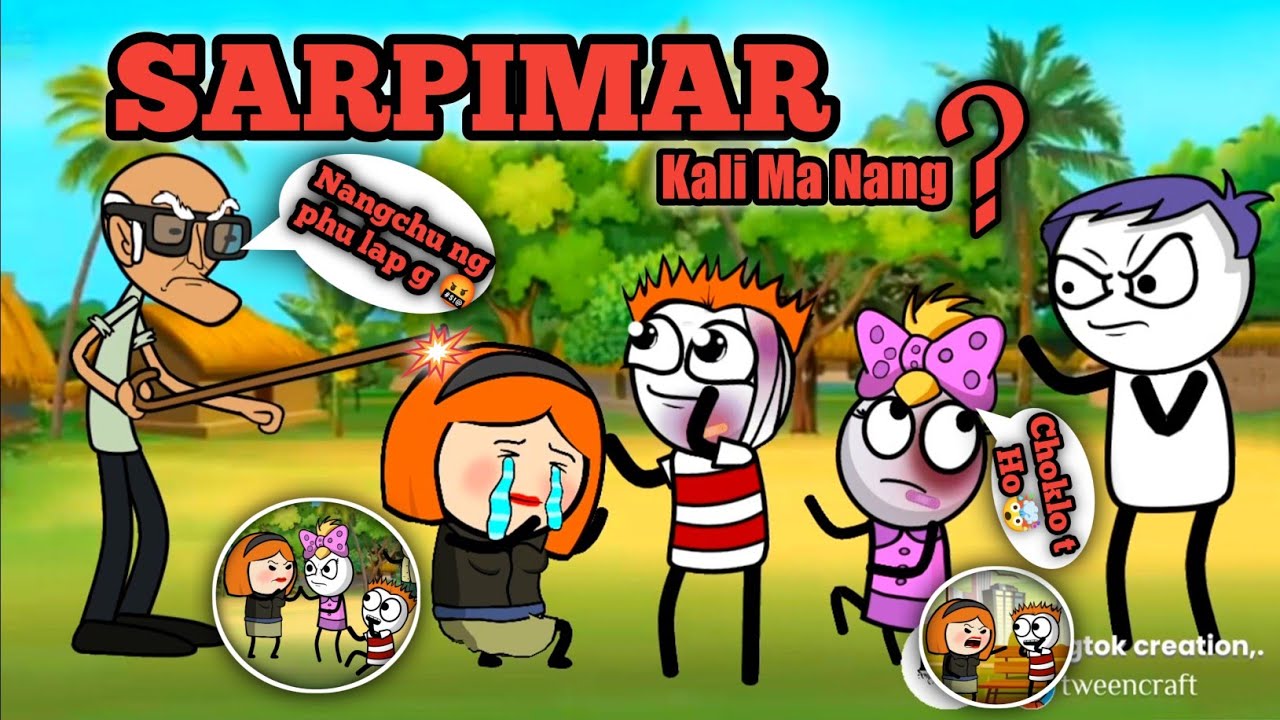 Karbi Funny Video🤣 || Sarpimar 🆚 Okorjang😜🤯|| Karbi Cartoon Video🔥 || #sarpimar #funny #karbifunny