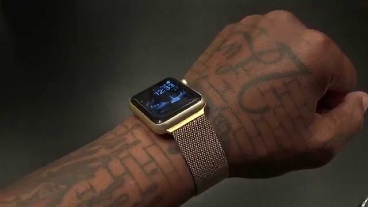 Gold Apple Watch Milanese Mesh Band