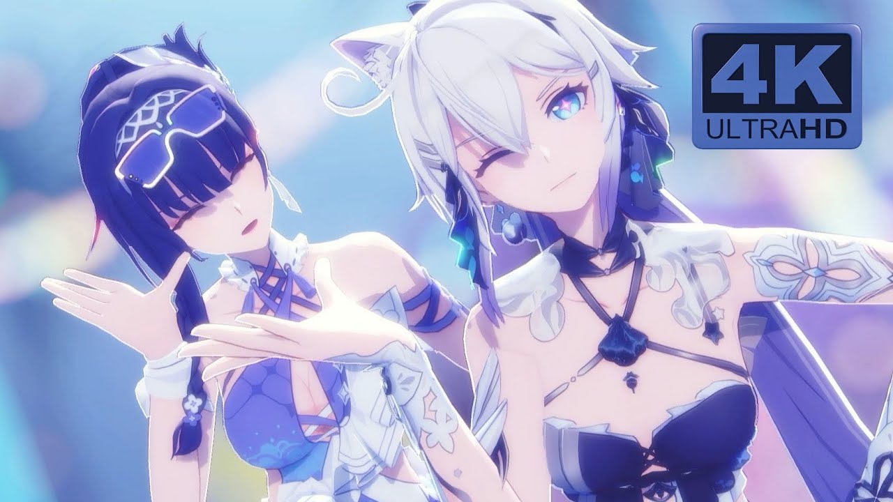 Honkai Impact 3 MMD｜キスキツネ｜Kiana Kaslana × Raiden Mei #Kiana #Mei #HonkaiImpact3rd #MMD