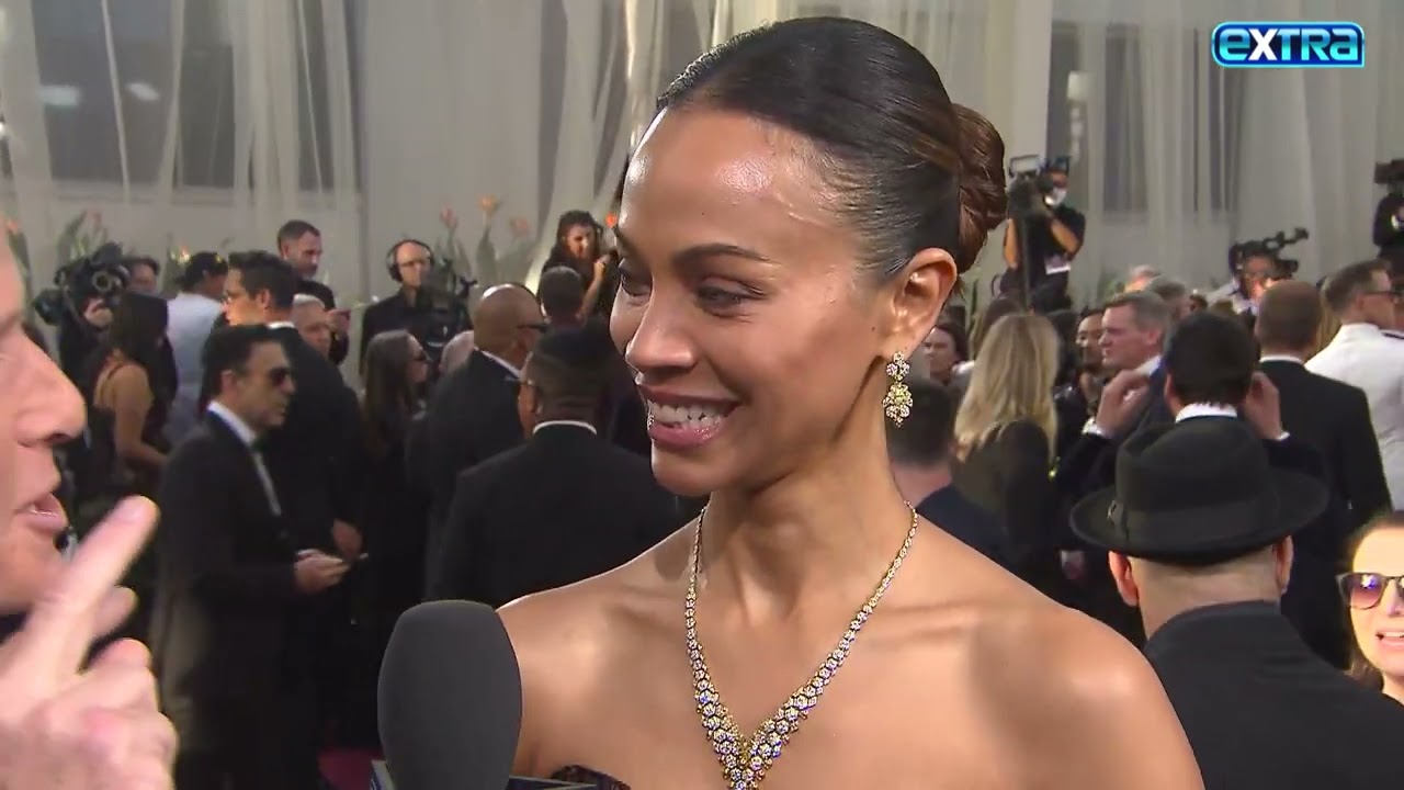 Zoe Saldaña's Golden Globes ANTI-AGING Secrets: Botox & Sleep! (Exclusive)