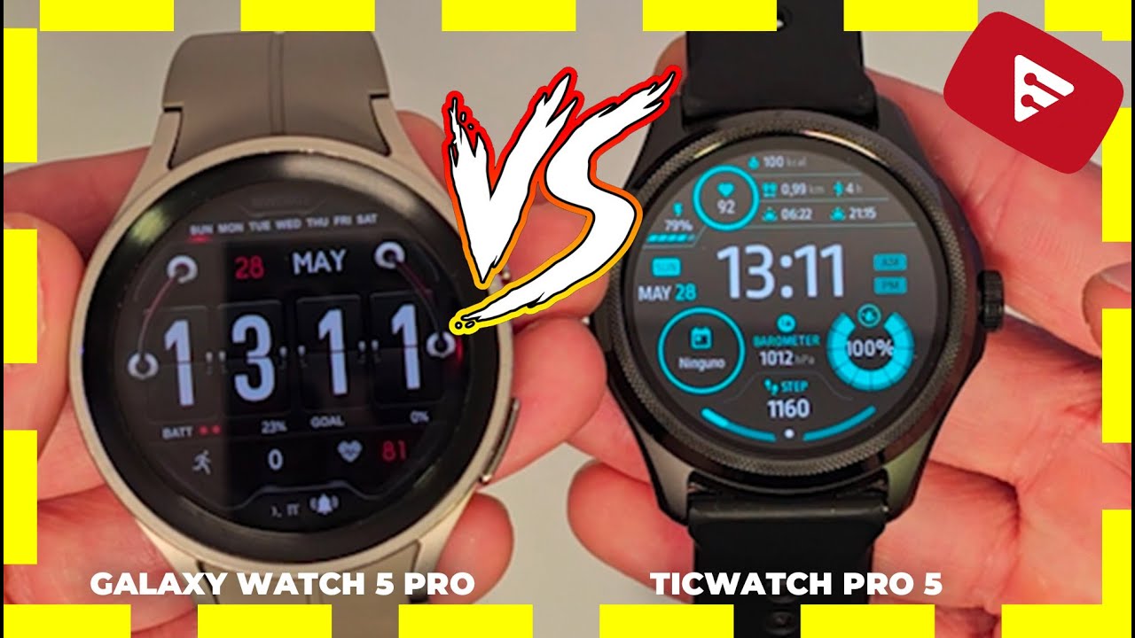 DUELO DE TITANES 💥 TicWatch Pro 5 vs Samsung Galaxy Watch 5 Pro ‼️  Solo uno ganará