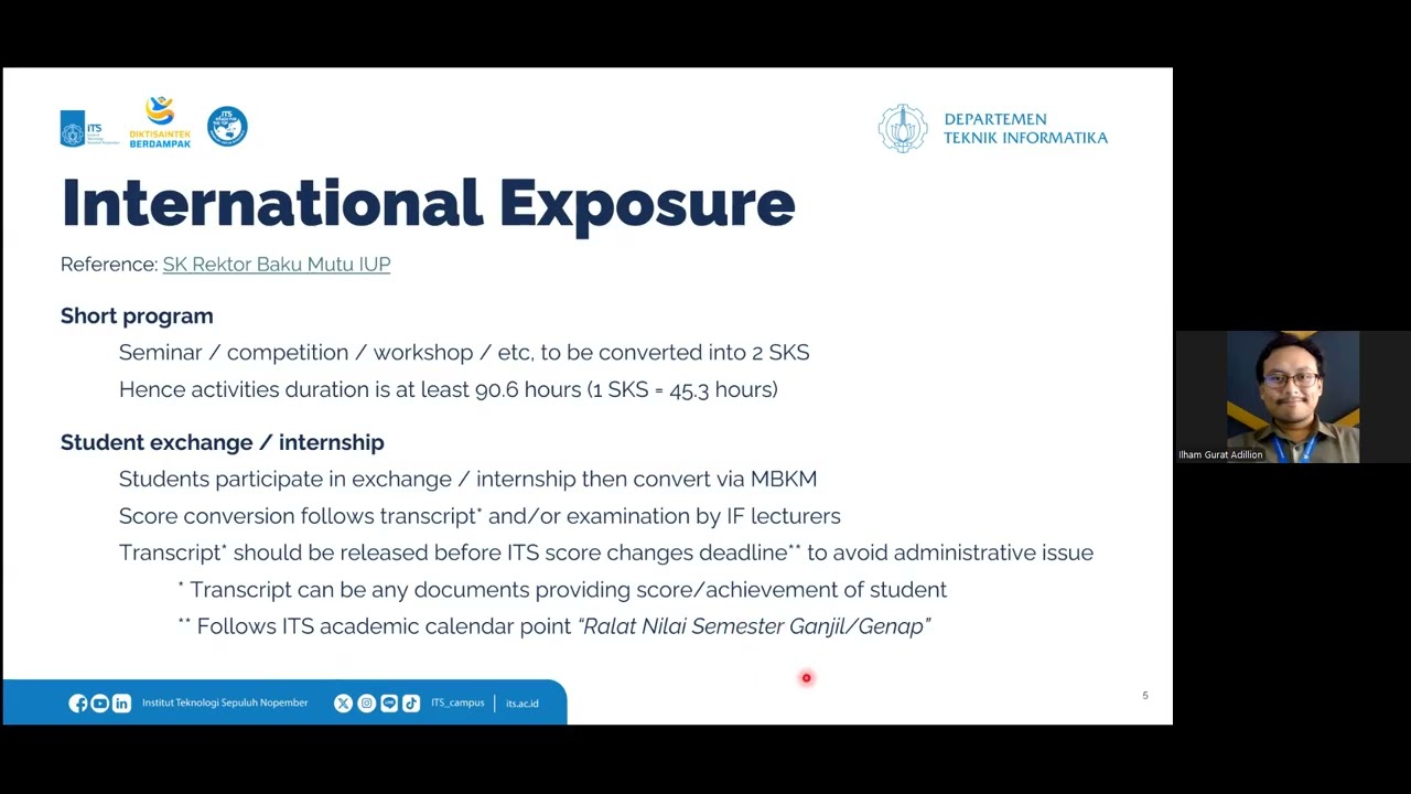 Open Talk International exposure (double degree, exchange, internships, short programs)