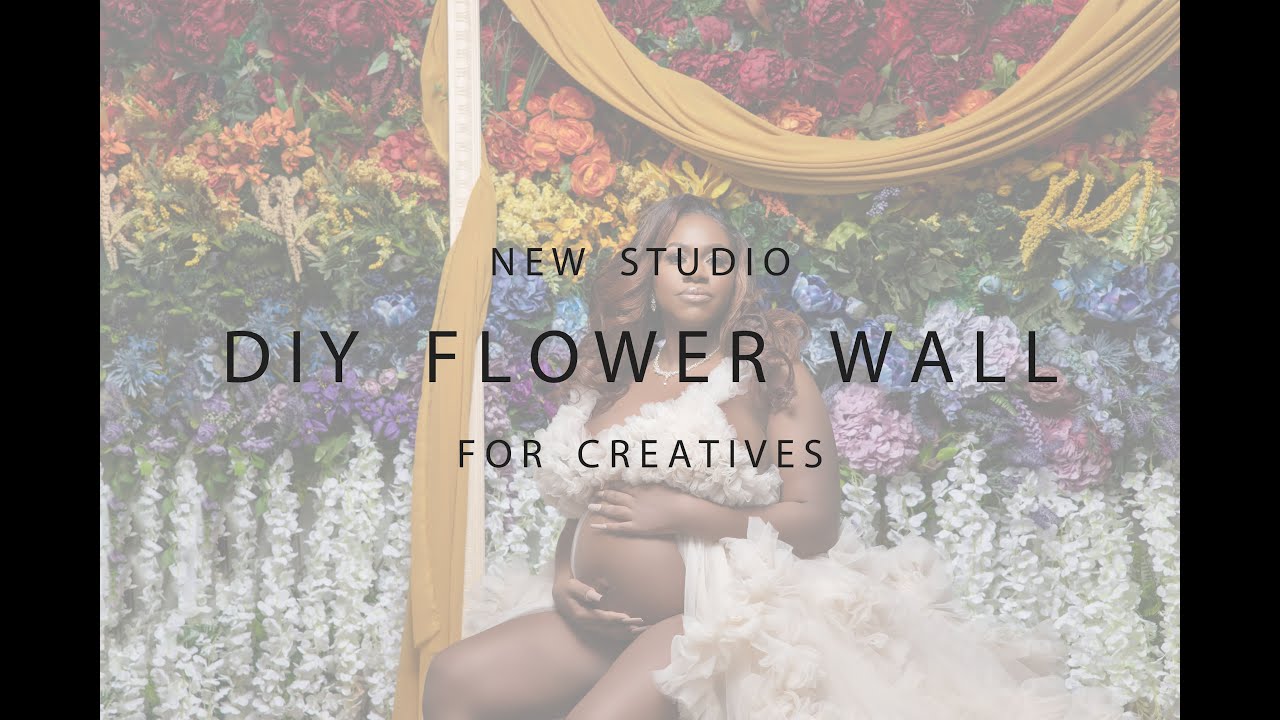 Transform Your Photography Studio with this Viral DIY Floral Flower Wall Tutorial