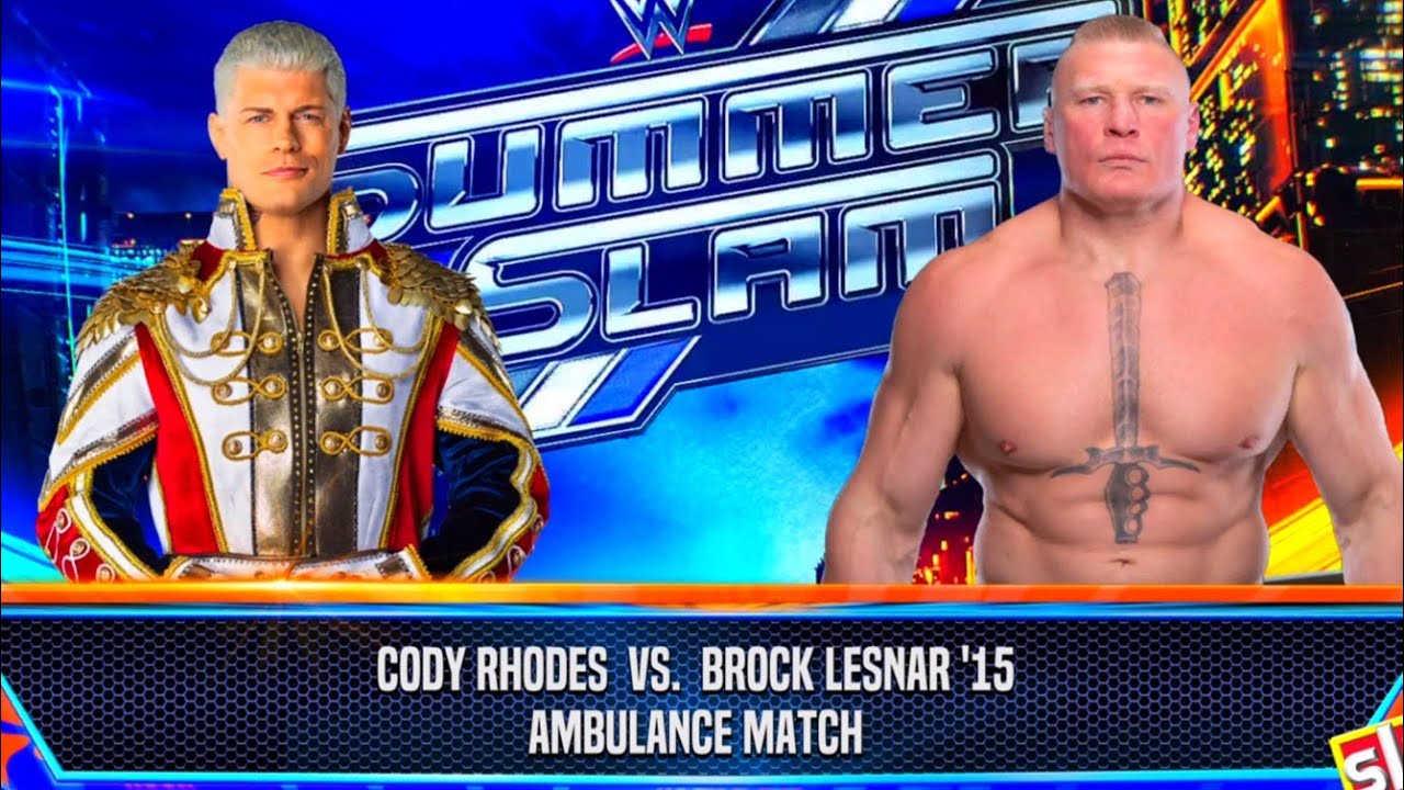 WWE2K24 Brock Lesnar VS Cody Rhodes Match Gameplay!