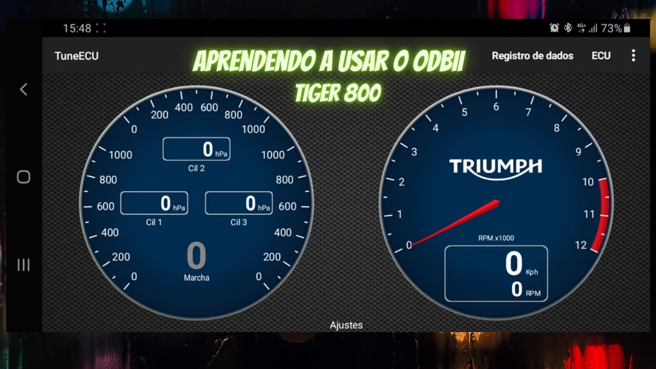Aprendendo a usar ODBII Tiger 800 