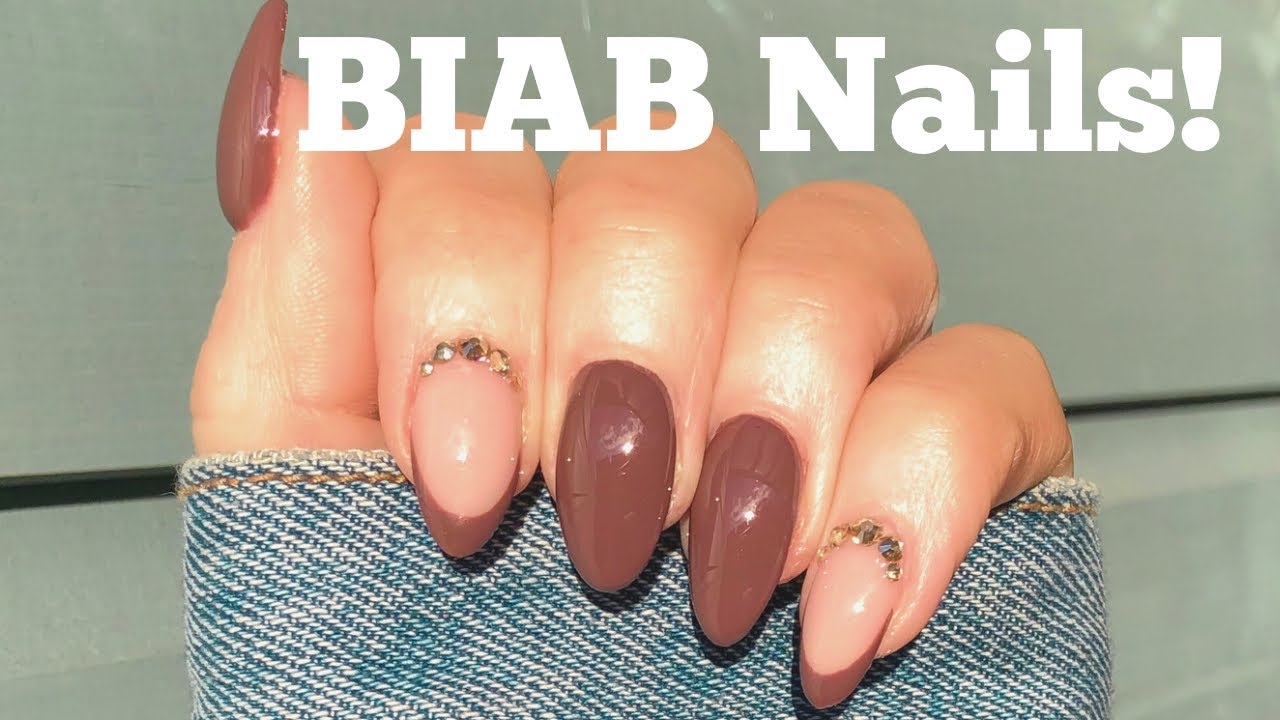 BIAB Builder in a Bottle Tutorial / Trending Chocolate Brown Nails 💅
