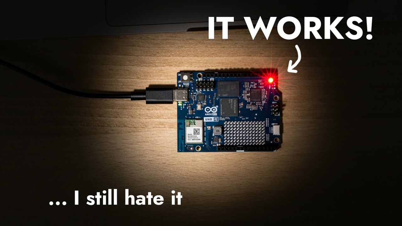Я наконец-то заставил Arduino UNO Q мигать... и я всё ещё ненавижу это