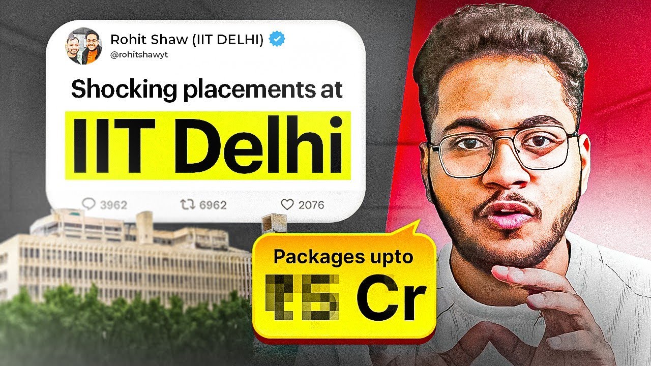 🔥INSANE Placements at IIT DELHI & Truth About CS/MnC Branch ‼️