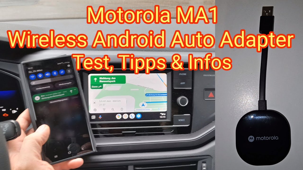 Motorola MA1 Wireless Android Auto Car Adapter - Unboxing, Test, Infos & Tipps
