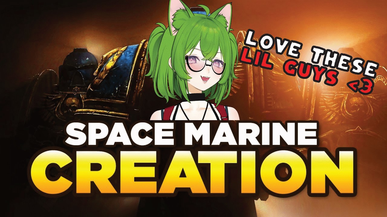 Mae Reacts to Space Marine Creation | Leutin | Warhammer 40k Lore