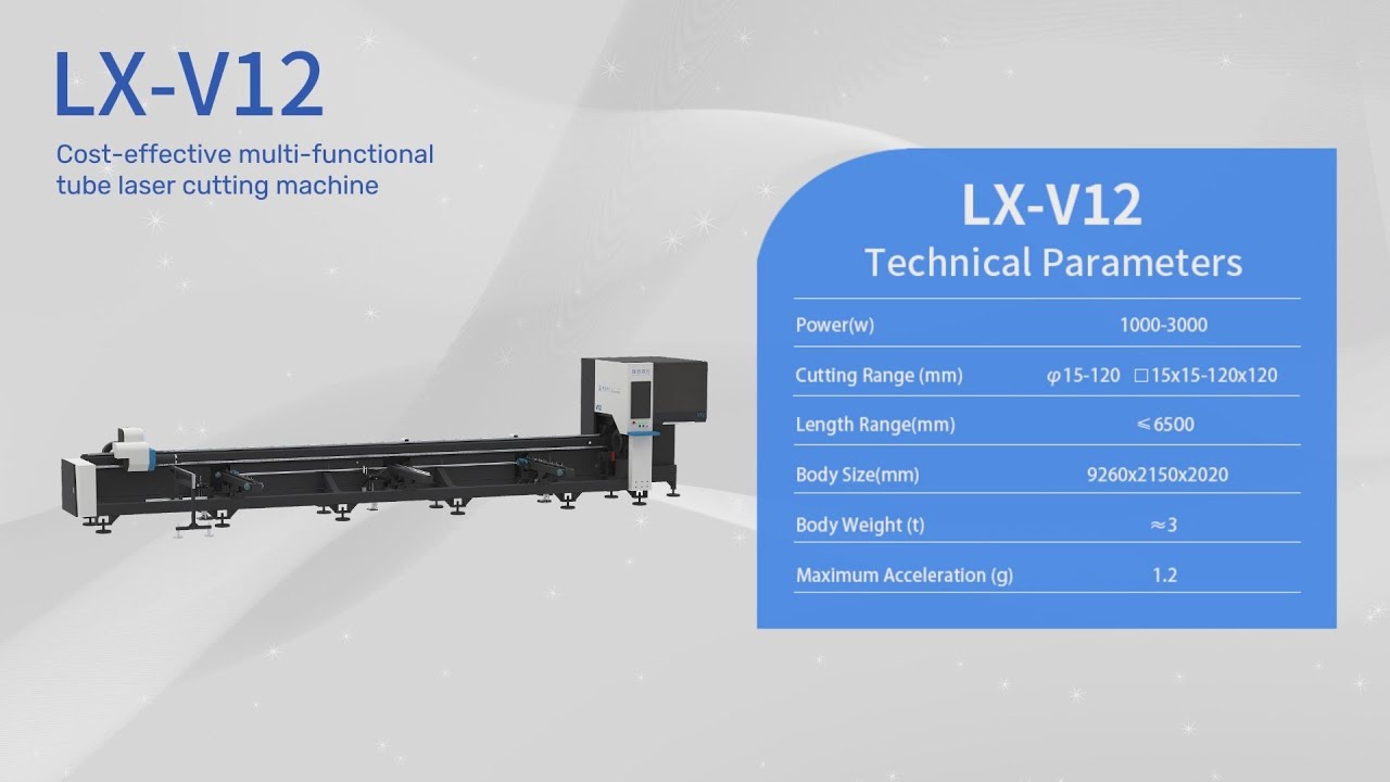 コスト効率の高い多機能パイプレーザー切断機 LX-V12
