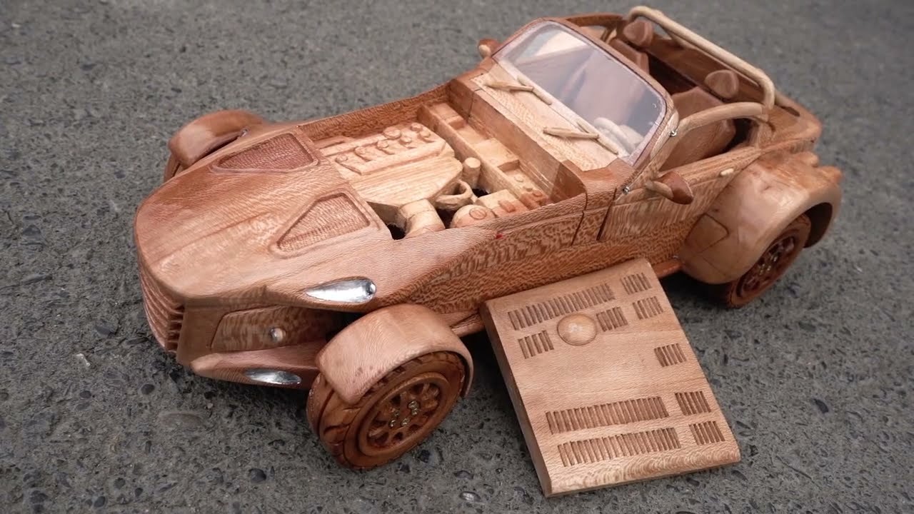 How to make Donkervoort D8 GTO out of Wood | ASMR Woodworking