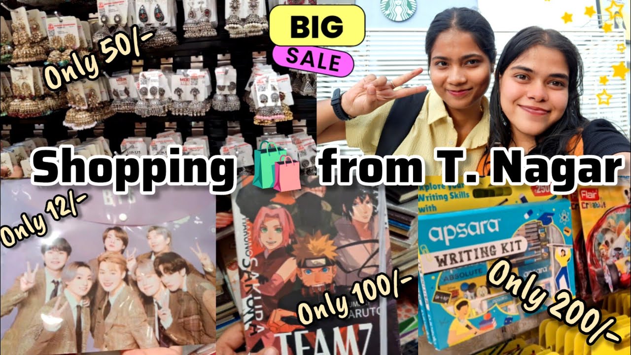 ✨️shopping from🛍T.nagar🛍#chennai #medico #shopping #vlog #tnagar #niepmd #shoppingvlog 