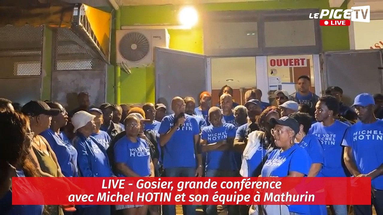 LIVE - Gosier, grande conférence avec Michel HOTIN et son équipe à Mathurin