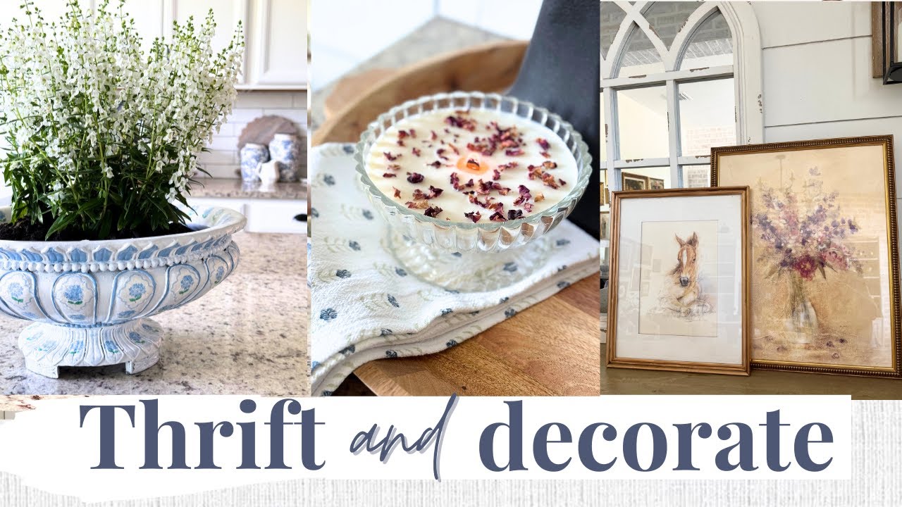 THRIFTED VS STYLED DECORATE WITH ME | THRIFTING HOME DECOR AT GOODWILL 2025 | budget home decor