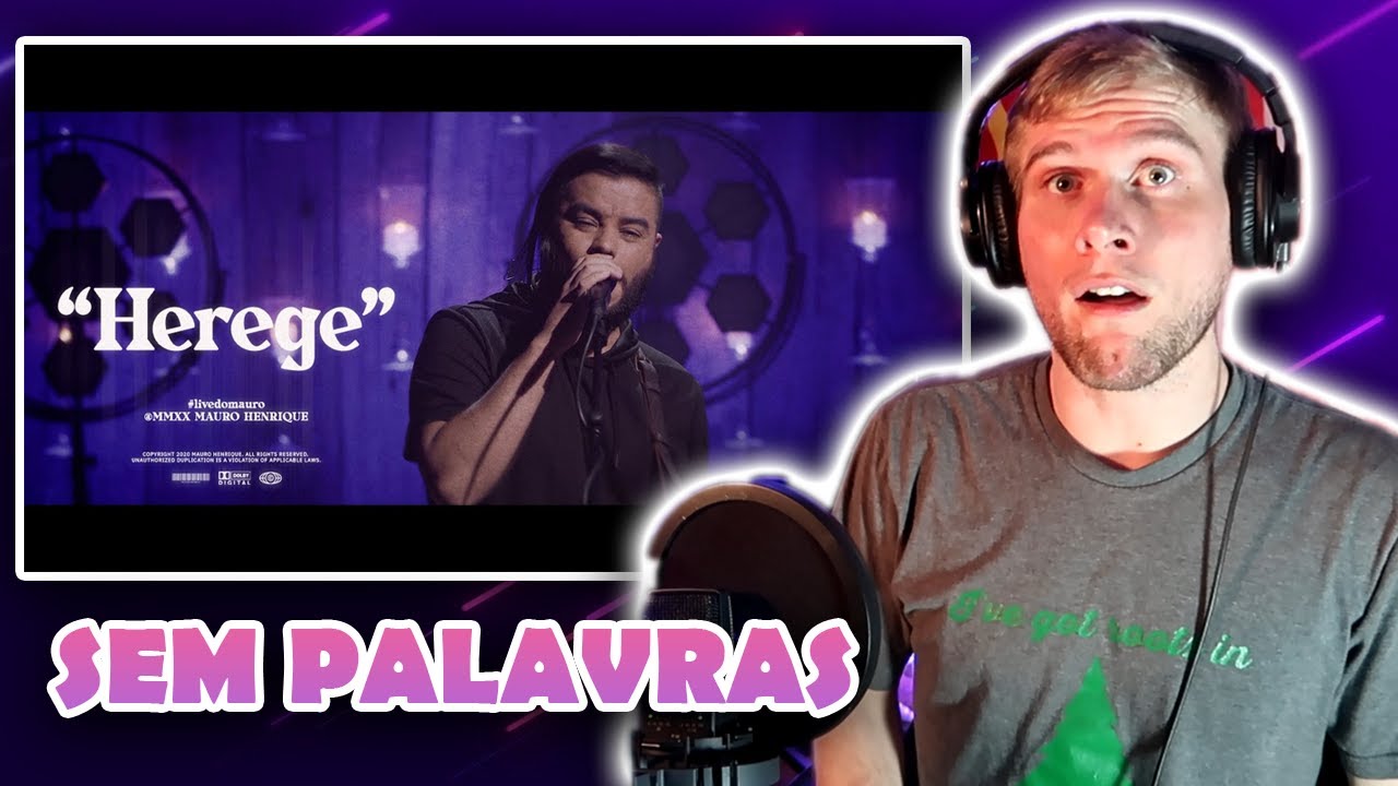 Mauro Henrique | Herege | AMERICANO REAGINDO A MÚSICA GOSPEL BRASILEIRA