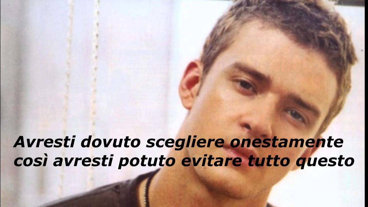 Justin Timberlake - Cry Me A River (Traduzione In Italiano)