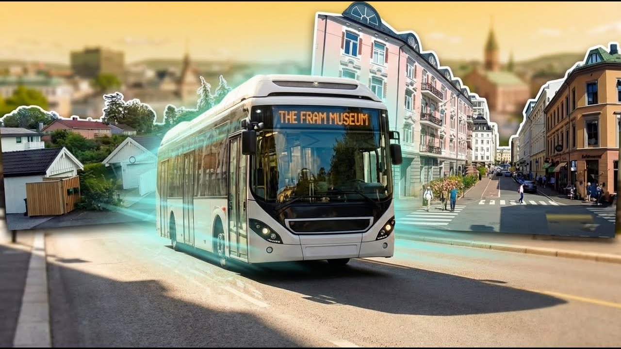 Oslo's Neighborhoods Unveiled - Bus Ride from Oslo to The Fram Museum