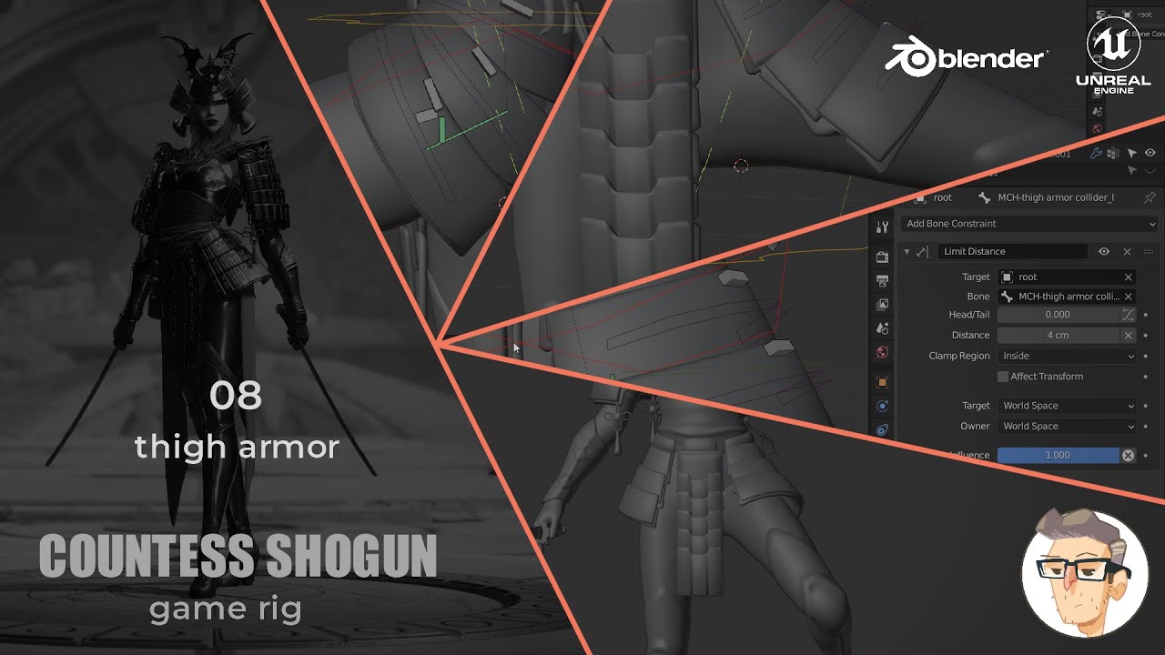 Countess Shogun Rigging - 08 - Thigh Armor